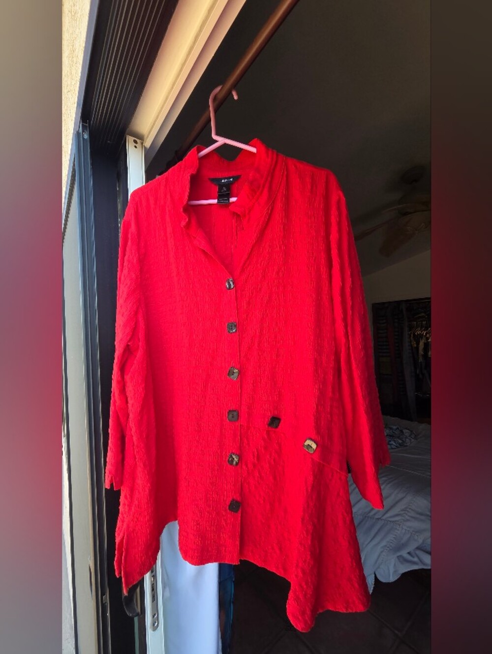 Ali Miles Beautiful Red Shirt Sx 1X